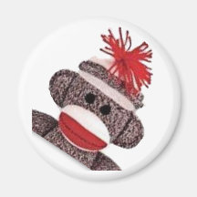 Sock Monkey merchandise products gifts Refrigerator Magnet