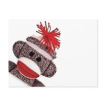 Sock Monkey merchandise products gifts Postcard