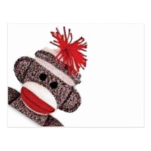 Sock Monkey merchandise products gifts Postcard