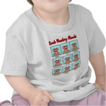 Sock Monkey Moods Infant's T-Shirt