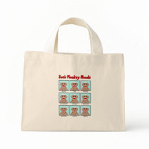 Sock Monkey Moods Tote Bag