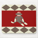 Sock Monkey Mouse Pad mousepads