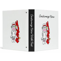 Sock Monkey Nurse T-shirts and Gifts Vinyl Binder