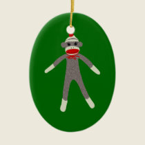 Sock Monkey Ornament ornaments