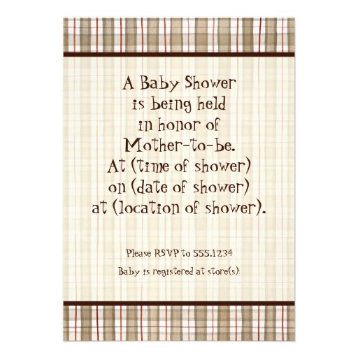 Sock Monkey Pedal Car, Boy Baby Shower Invitation