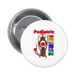 Sock Monkey Pediatric Nurse Gifts Pinback Buttons