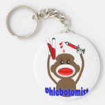 Sock Monkey Phlebotomist Gifts--Adorable Keychain