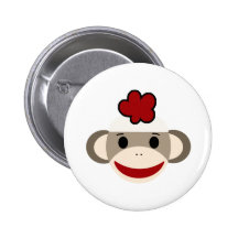 sock monkey pin