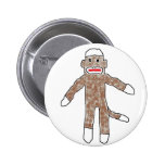Sock monkey! buttons
