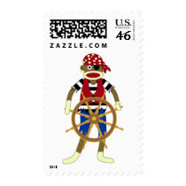 Sock Monkey Pirate postage by sockmonkeys Sock Monkey Pirate postage