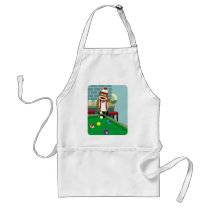 Sock Monkey Pool Billiards Player Apron