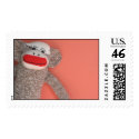 Sock Monkey postage by litabug Sock Monkey postage