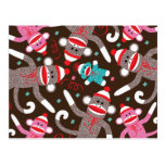 Sock Monkey Postcard