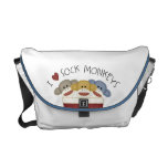 Sock Monkey Rickshaw Messenger Bag