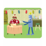 Sock Monkey Robot Waiter Shirt