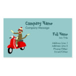 Sock Monkey Scooter Business Card Template