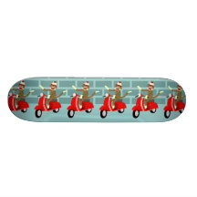 Sock Monkey Scooter Skateboard