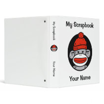 Sock Monkey Scrapbook binders