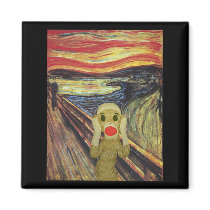 Sock Monkey Scream magnet