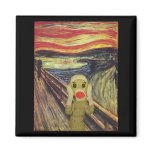 Sock Monkey Scream magnet
