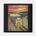 Sock Monkey Scream magnet