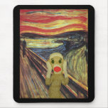 Sock Monkey Scream mousepad