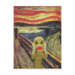 Sock Monkey Scream postcard