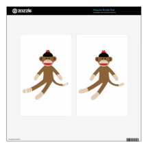 sock monkey skins for kindle fire