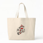 Sock Monkey Soccer Canvas Bag