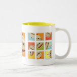 Sock Monkey Socks Blocks by Kelly Schwark Coffee Mugs
