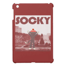 Sock monkey socky iPad mini cover