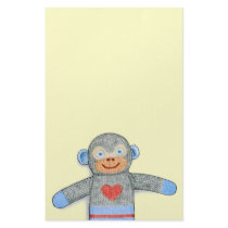 Sock Monkey Stationery