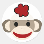 sock monkey sticker