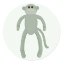 Sock Monkey Stickers by cooplett Sock Monkey Stickers