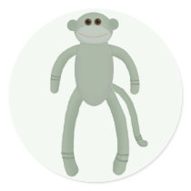 Sock Monkey Stickers