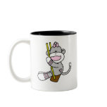 Sock Monkey Swinging Mugs
