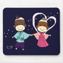 Sock Monkey Tanabata Mousepad