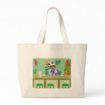 Sock Monkey Tiki Bar Tote Bag