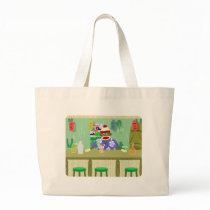 Sock Monkey Tiki Bar Tote Bag