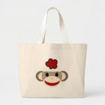 sock monkey tote bag