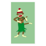 Sock Monkey Ukulele Business Card Templates