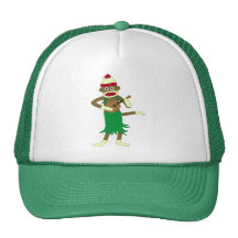 Sock Monkey Ukulele Hat