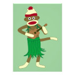 Sock Monkey Ukulele Invites