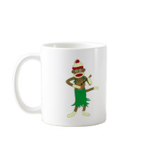 Sock Monkey Ukulele Mug