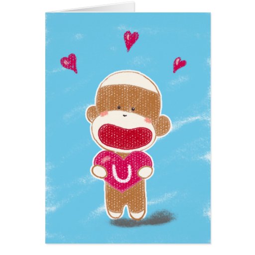 valentine's day sock monkey