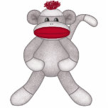 Sock Monkey Wall Sculpture Photo Cut Out