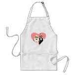 Sock Monkey Wedding aprons