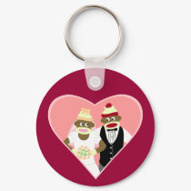 Sock Monkey Wedding keychains