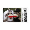 Sock Monkey Wedding Stamps