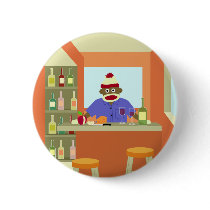 Sock Monkey Wine Taster Buttons